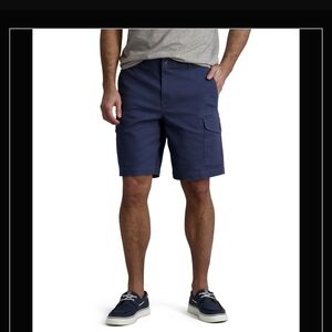 Chaps Men's NEW Navy Blue Cargo Shorts Relaxed Fit